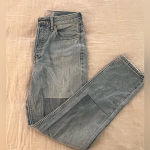 Everlane 90’s Cheeky Jean in Patched Blue